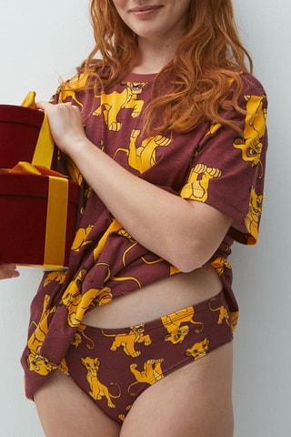 Pijama O Rei Leão Disney Moodlioniz - Castanho e amarelo
