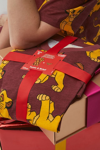 Pijama O Rei Leão Disney Moodlioniz - Castanho e amarelo