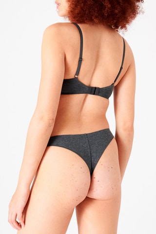 Tanga Cottoniz Cinzento-escuro mesclado
