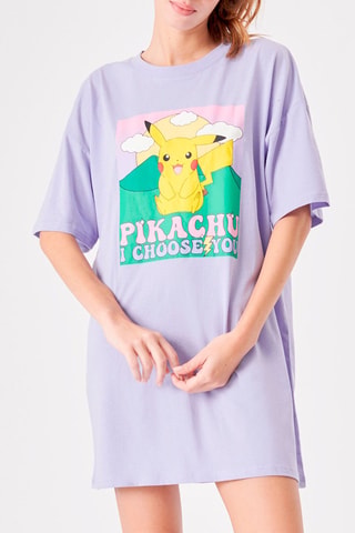 Vestido t-shirt Pikachu Pokémon Pikachoosiz - Lilás