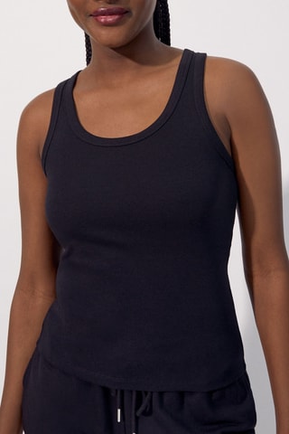 Camisola de alças de pijama Tanktiz - Preto