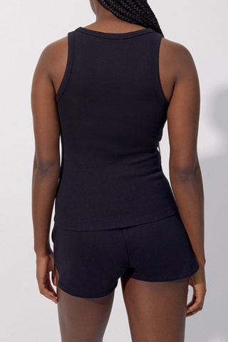 Camisola de alças de pijama Tanktiz - Preto