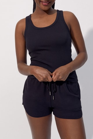 Camisola de alças de pijama Tanktiz - Preto