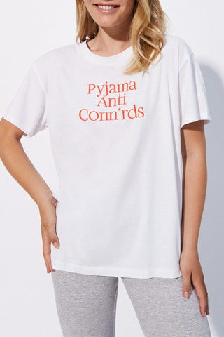 Pijama Dubaiz - Branco e cinzento-claro mesclado - Undiz