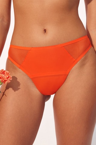 Cueca menstrual Gloriaz - Fluxo intenso - Laranja - Undiz