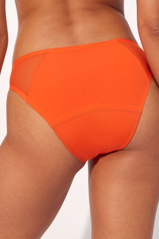 Cueca menstrual Gloriaz - Fluxo intenso - Laranja - Undiz