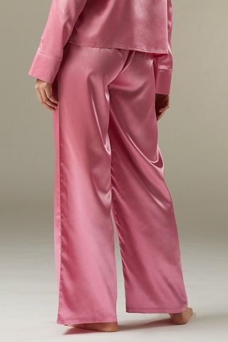 Calças wide legs Coeuruniz Rosa