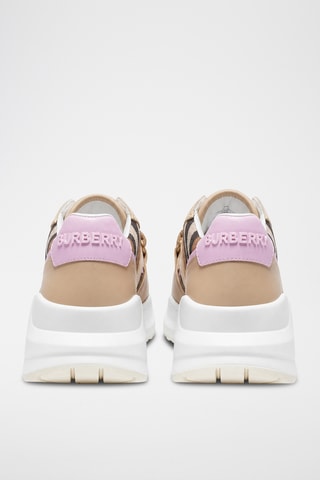 Baskets plateformes en cuir Ramsey - Beige