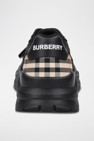 Baskets plateformes en cuir Ramsey - Noir