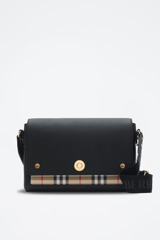 Sac bandoulière en cuir Holly - Noir