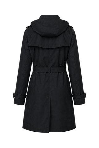 Trench à capuche Telford - Noir