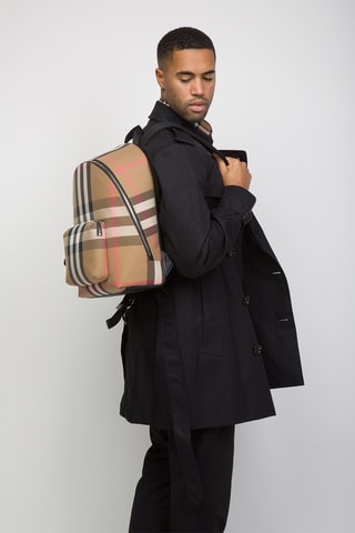 Sac à dos Ml Jeff check Woc - Taupe