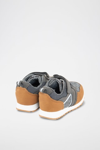 Baskets Gris et camel