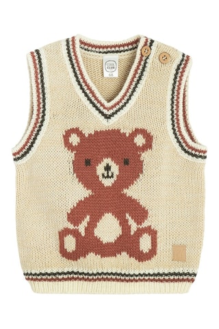 Pull sans manches - Beige