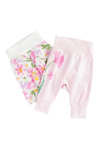 2 pantalons - Rose poudré et blanc