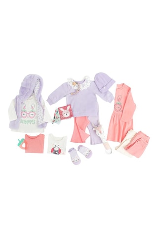2 pantalons - Fuchsia et mauve