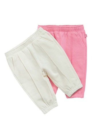 2 joggings - Rose et ivoire