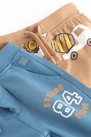 2 joggings - Bleu et marron