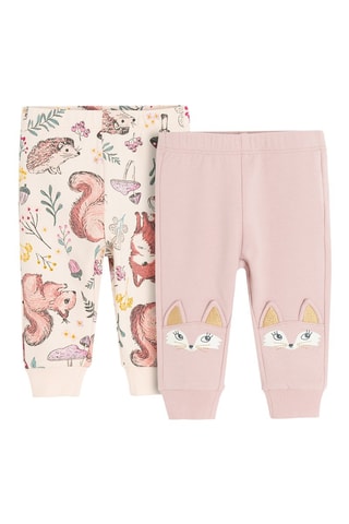 2 joggings - Rose et écru
