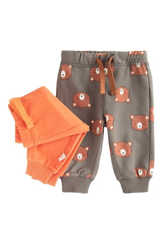 2 joggings - Gris et orange