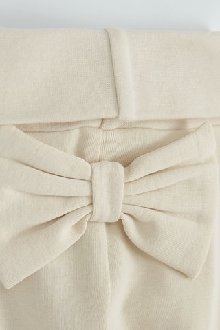 2 pantalons - Ecru et gris chiné