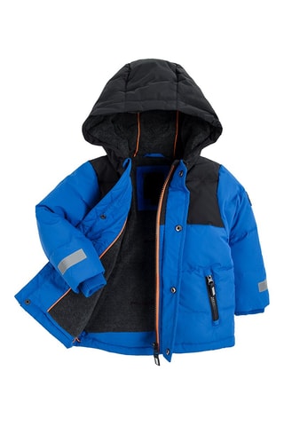 Doudoune à capuche - Bleu électrique