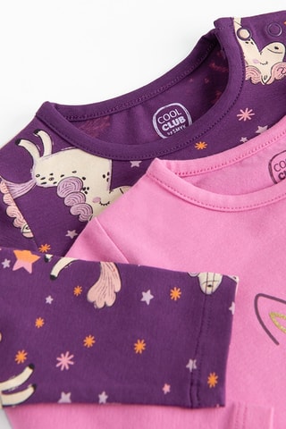 2 bodys - Rose et violet