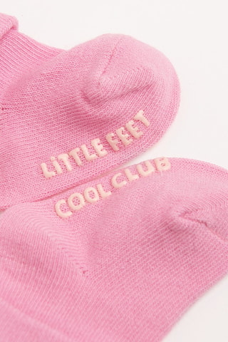 5 paires chaussettes antidérapantes - Gris clair chiné et blanc