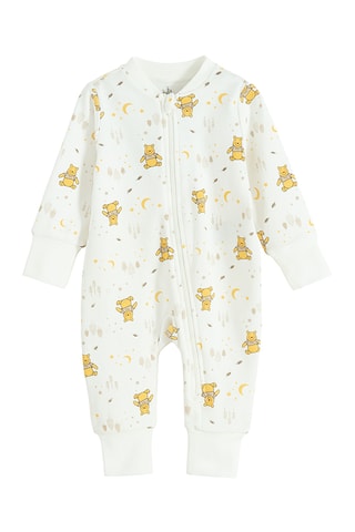 2 dors-bien Winnie l’Ourson Disney - Blanc et beige chiné