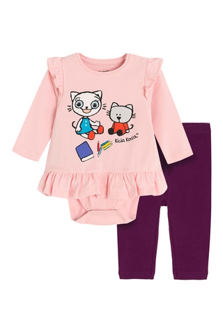 Body et legging Kicia Kocia - Rose et violet