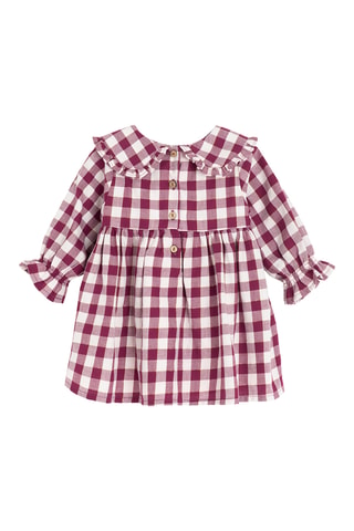 Robe et collant - Bordeaux et rose clair