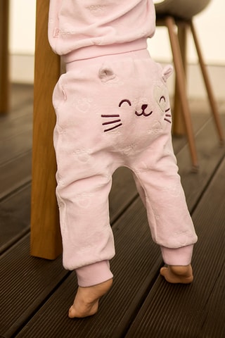 Pantalon en velours - Rose clair
