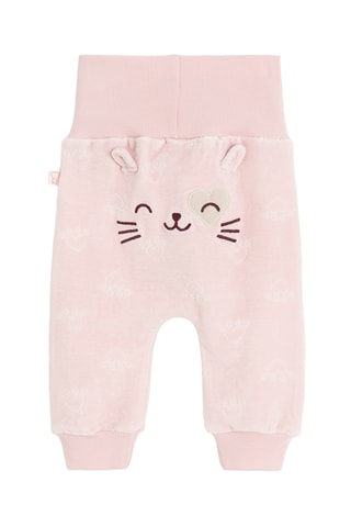 Pantalon en velours - Rose clair