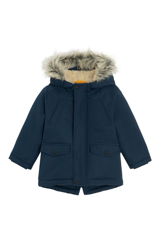 Parka à capuche - Bleu marine
