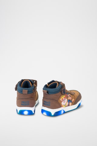 Baskets montantes en cuir Chase et Ruben Pat’ Patrouille - Marron