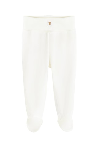 2 pantalons de pyjama - Beige et blanc