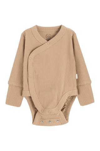 Body et pantalon en coton biologique - Marron