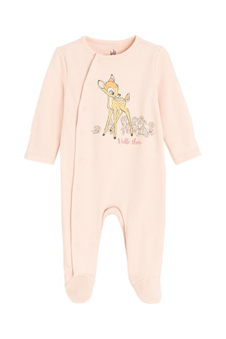 2 grenouillères Bambi Disney - Rose