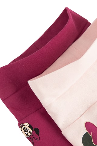 2 pantalons Minnie Disney - Bordeaux et nude