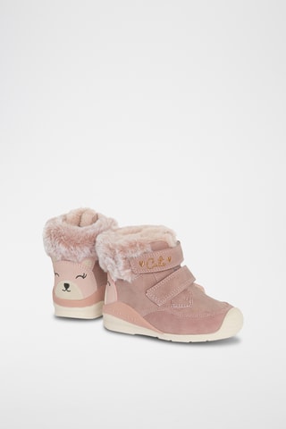 Bottines fourrées - Rose poudré