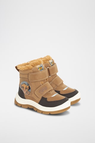 Bottines fourrés Simba Le Roi Lion Disney - Marron
