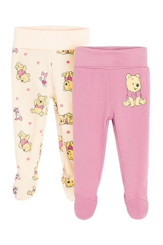 2 pantalons Winnie L’Ourson Disney - Rose et ivoire
