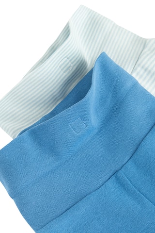 2 pantalons de pyjama - Blanc et bleu cobalt