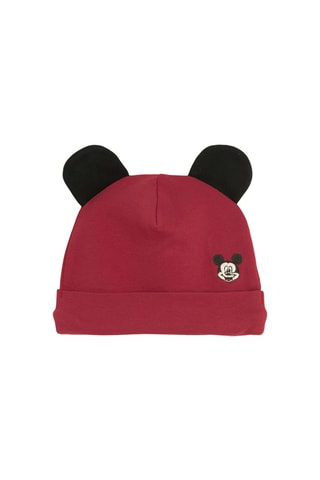 Ensemble 3 pièces Mickey et Pluto Disney - Bordeaux et gris chiné
