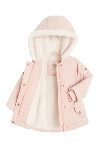 Parka à capuche - Rose poudré