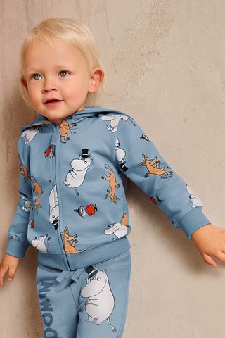 Sweat à capuche Moomin - Ciel