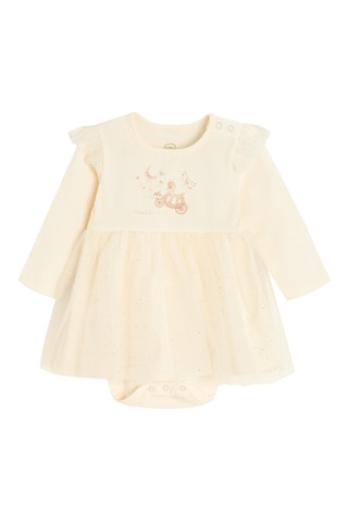 Robe et pantalon - Ecru et rose