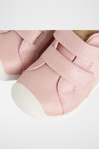 Bottines en cuir - Rose poudré
