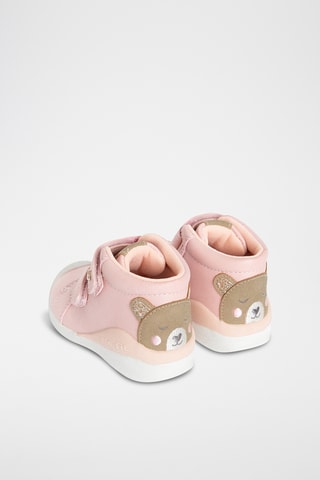 Bottines en cuir - Rose poudré