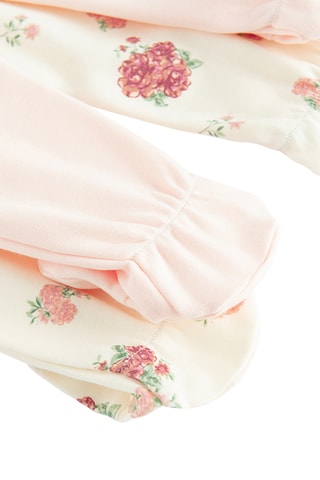 2 pantalons de pyjama - Ecru et saumon